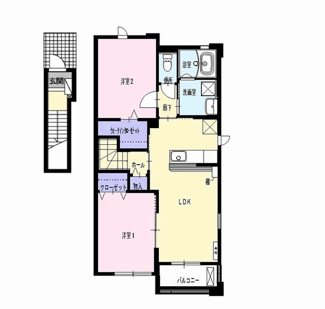 チェリッシュⅡの間取り