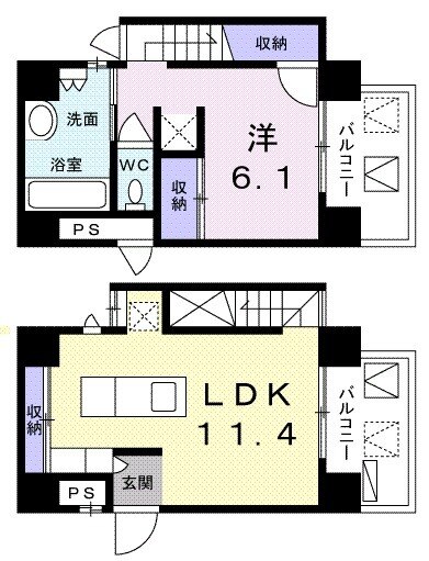 ホワイトブロッサムの間取り