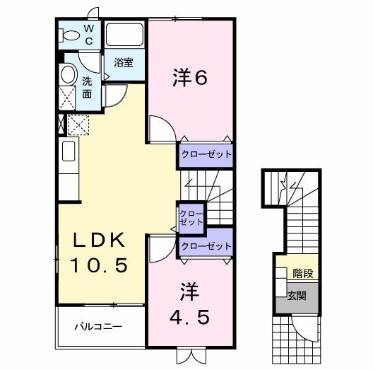ヴィオラ・02010号室の間取り