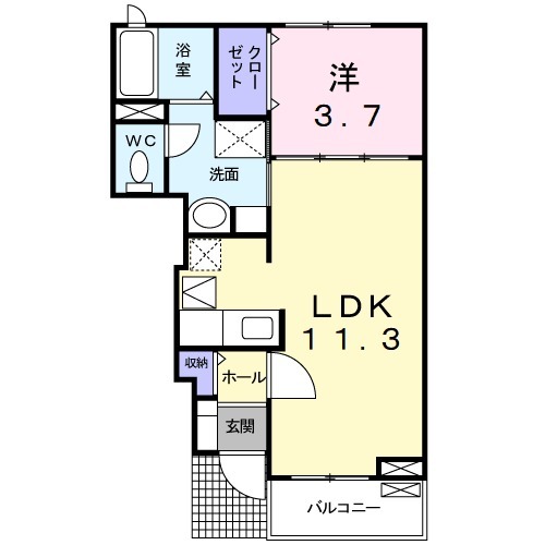 エムズ フォレストの間取り
