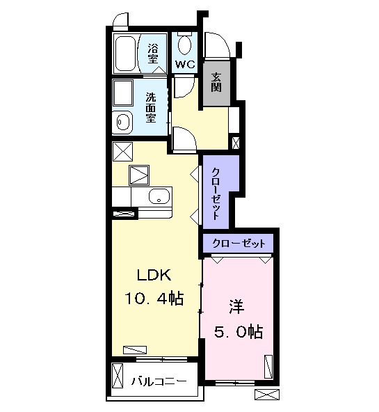 ピース コートの間取り