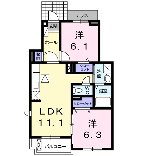 メゾン・セドレの間取り