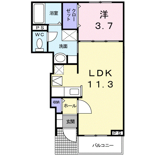 サンライズ テールの間取り