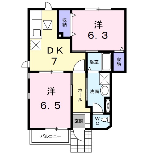 リエントラーレ21の間取り