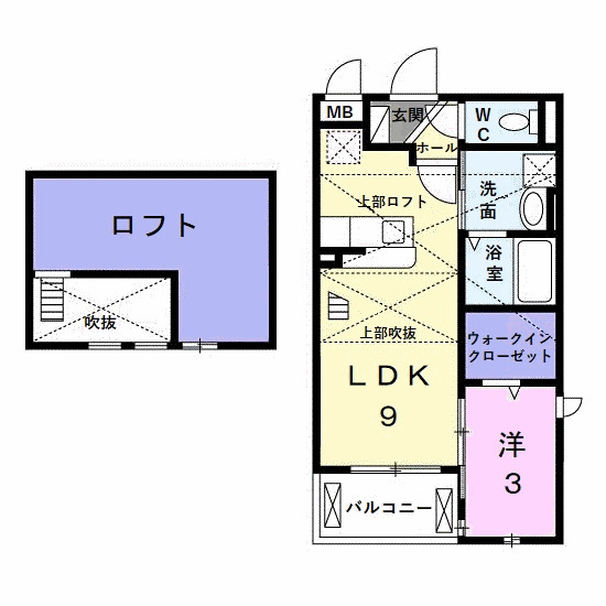 セレーノ今宮・02010号室の間取り