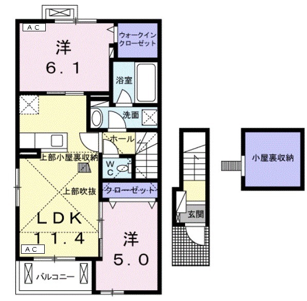 MIYAURA Ⅱの間取り