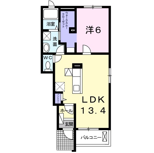エンブレイス 今川Cの間取り