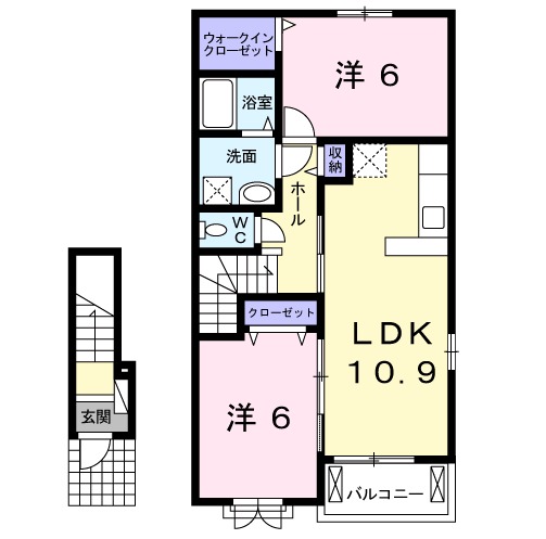 ヴェスティートⅡの間取り