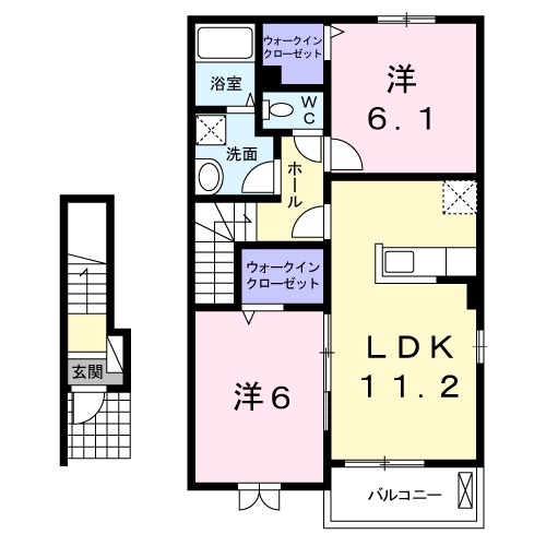 ヴェスティートⅢの間取り