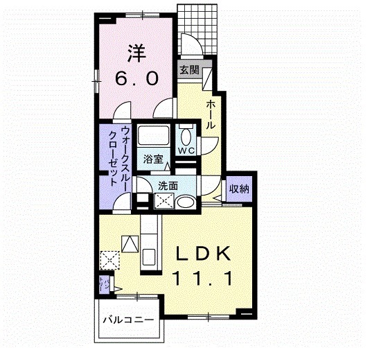 メゾン　ド　ソレイユ　志免東Ⅲの間取り
