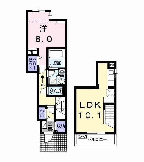 サンヴェール茂原Cの間取り