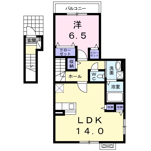メゾンドヤマダⅠの間取り