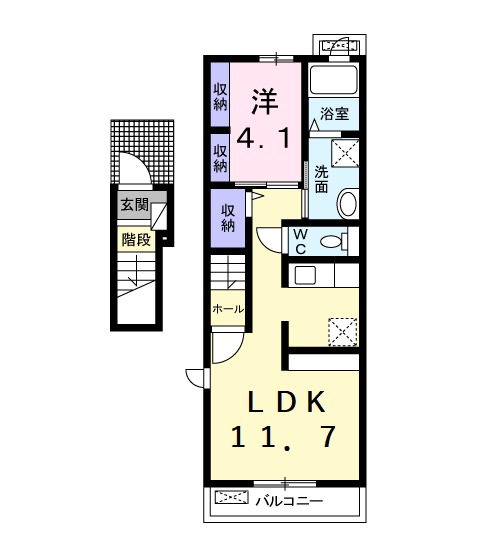 プラシード美南の間取り