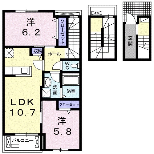 エストレイヤ湘南の間取り
