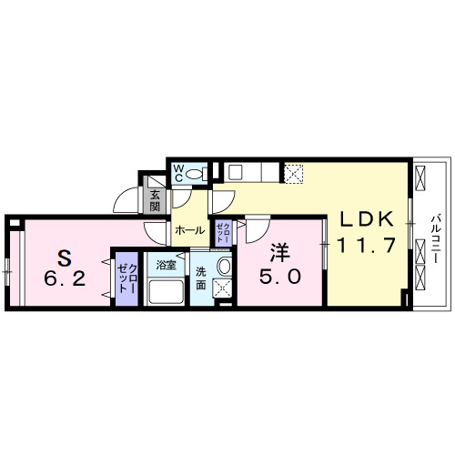 カーサ小紅屋の間取り