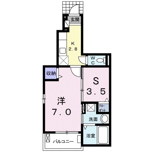 ラフレシールBの間取り