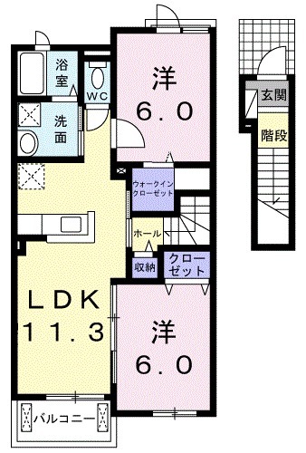 ファミールドエルBの間取り