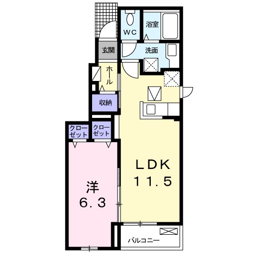 ソレイユの間取り