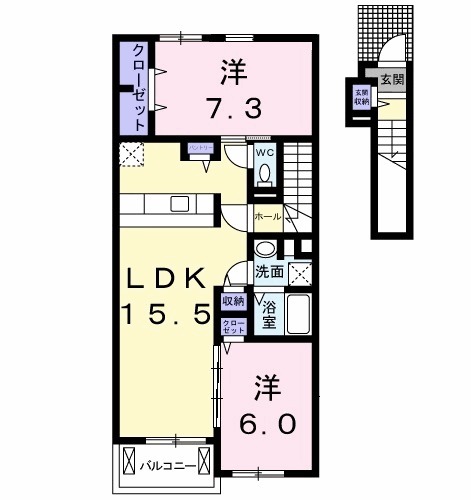 ベル ベルデ Ⅱの間取り