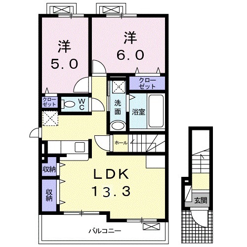 クレアⅡの間取り