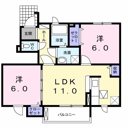 アルベージュの間取り