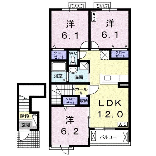 アリエッタの間取り