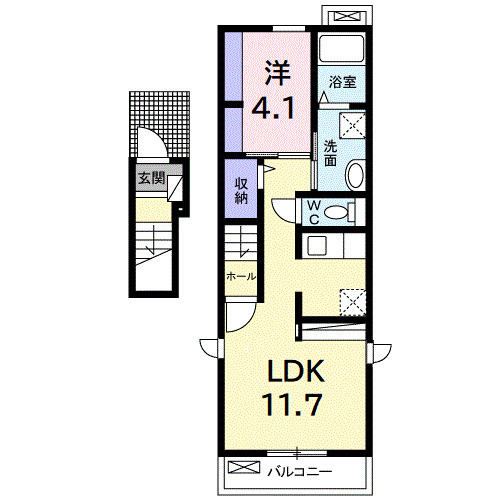 カルムグラースⅠの間取り
