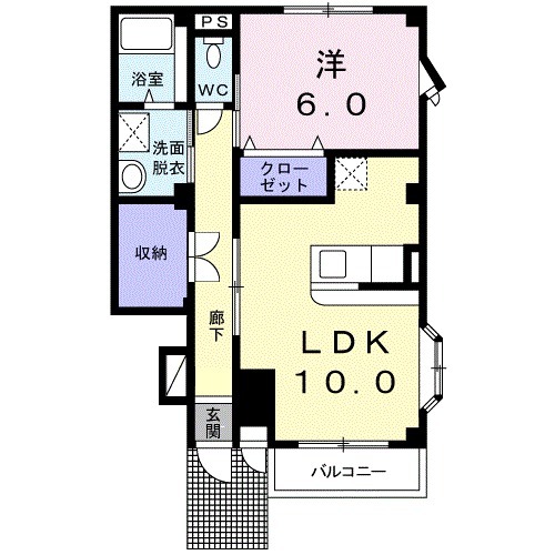 フェアリーテイルAの間取り