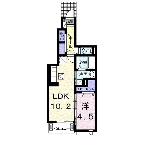 プラスワン神明 Aの間取り