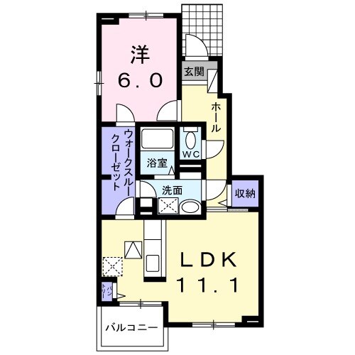 サニーヒルズAの間取り