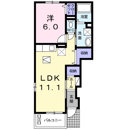 パルタージAの間取り