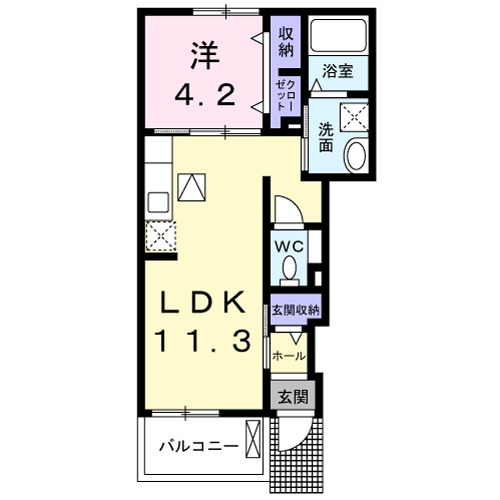 ナナ Ⅰの間取り