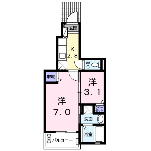 サンループ クワトロの間取り