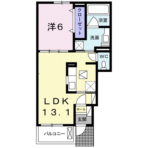 アンソレイエⅤの間取り