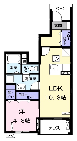 プリムローズ Mの間取り