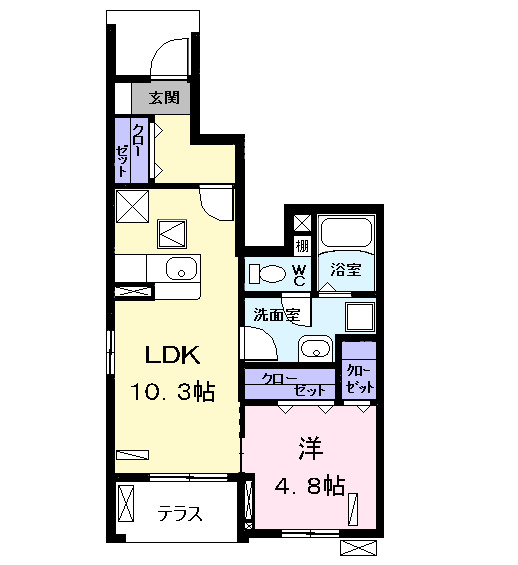 プリムローズ Mの間取り