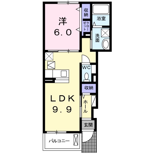 Lys Colline Ⅲの間取り