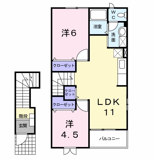 クレセント21Cの間取り