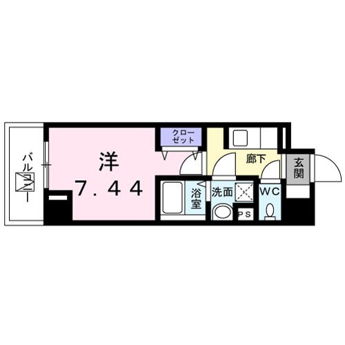 サンテルージュ・05010号室の間取り