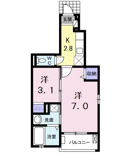 コルソ新所沢の間取り