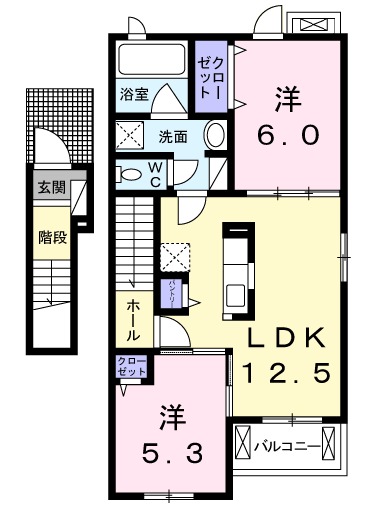 レガーロ ノースⅡの間取り