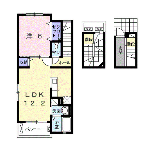 リアン Ⅱの間取り