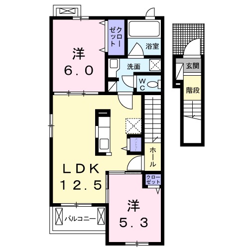メゾン グレイス Bの間取り