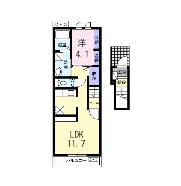 Casa内膳の間取り