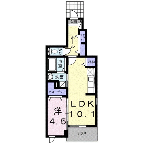 クレール石田の間取り
