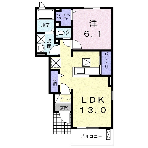 グランジェロⅠの間取り