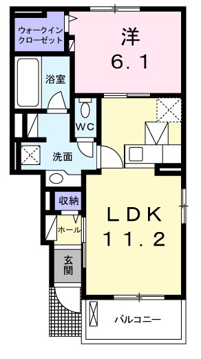 メゾン・ド・シャルムⅡの間取り