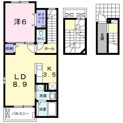 Casa荒川 part1の間取り