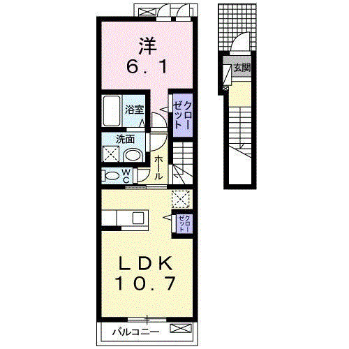 ヴィスタ ブライト Cの間取り
