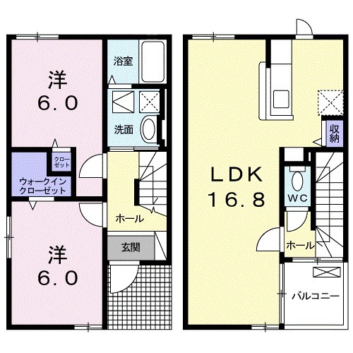 ソレイユⅠの間取り